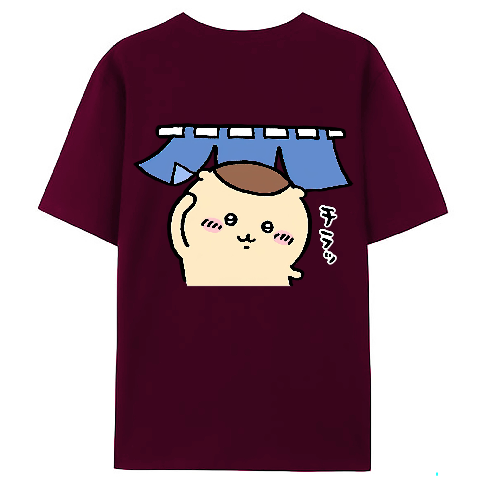（画像用） ちいかわ くりまんじゅう Chii-kawa kuri manjū レディース半袖Tシャツ(バックプリント)